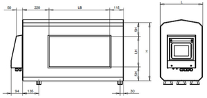 Dimensiunile detectorul de metale de tip tunel METRON 05 CI