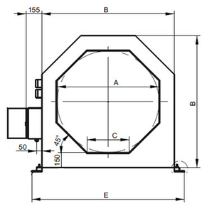 Dimensiuni detectorului de metale METRON 05 CO