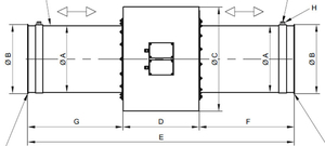 Dimensiuni detectorului de metale METRON 05 PowerLine