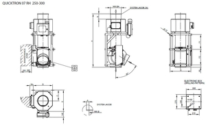 Dimensiuni detectorului de metale  QUICKTRON 07 RH HyQ Clean