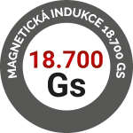 Inducția magnetică 18 700 G