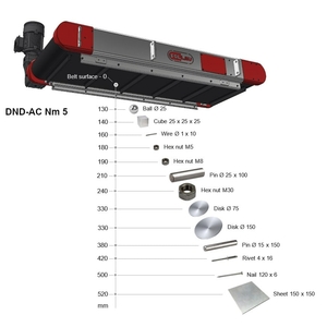 Testarea practică a separatorului magnetic DND-AC Nm 5