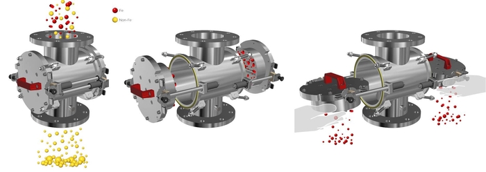 Curățarea separatorului magnetic ML-P