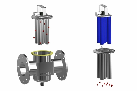 Principiul general al funcției separatorului magnetic MSP-S